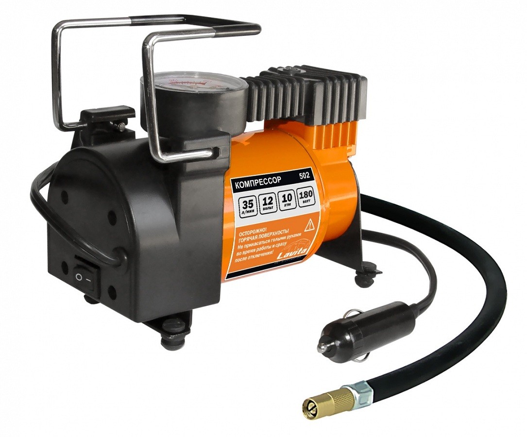 7a767040-1038-11ee-9b55-04d9f508137a Автокомпрессор LAVITA ПРЕМИУМ 10атм-35л мин 180В (191502)