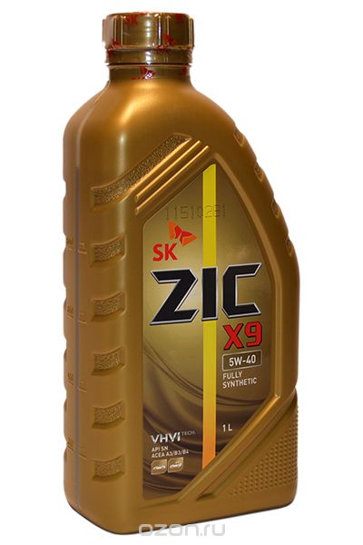2535a910-b60c-11e6-8ff3-0cc47a3200a7 Масло моторное Zic X9 SAE 5W-40 SM CF синт. (1л)