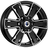 7x17/6x127 ET40 D77,9 Севенна (КС726) Алмаз черный